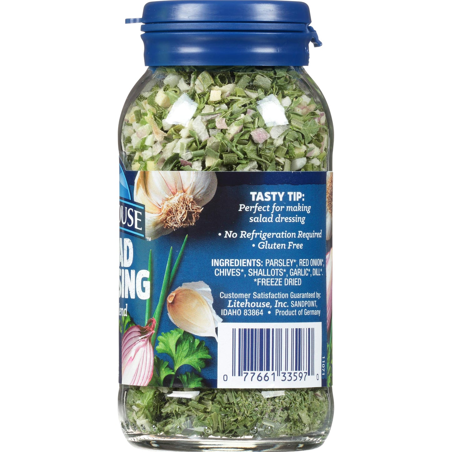 Litehouse Freeze Dried Salad Herb Blend - Substitute For Fresh Salad Herb, Salad Dressing, Organic, Salad Herb Blend Seasoning,