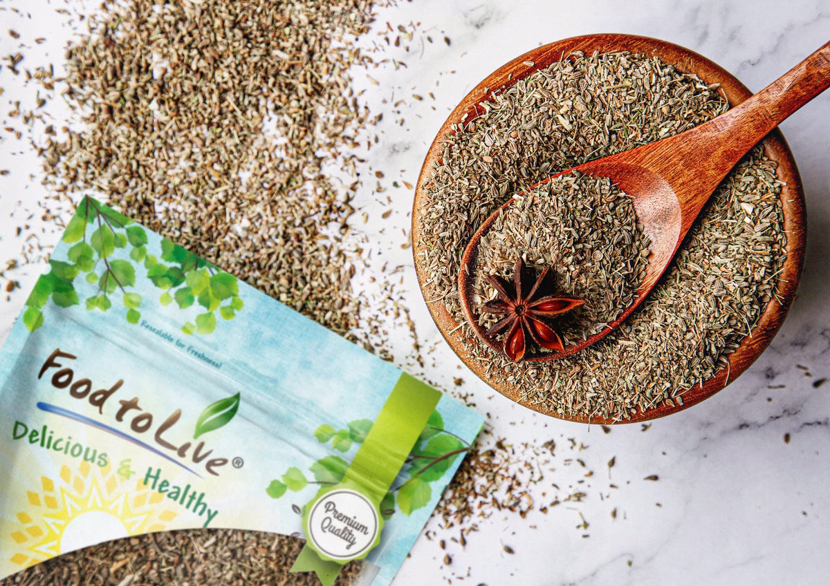 Food To Live - Anise Seeds, 4 Ounces Whole Dried Anise Seeds, Kosher, Vegan, Bulk Aniseed Spice. Used In Baked Goods And Beverages, Pairs Well With Seafood And Savory Dishes.
