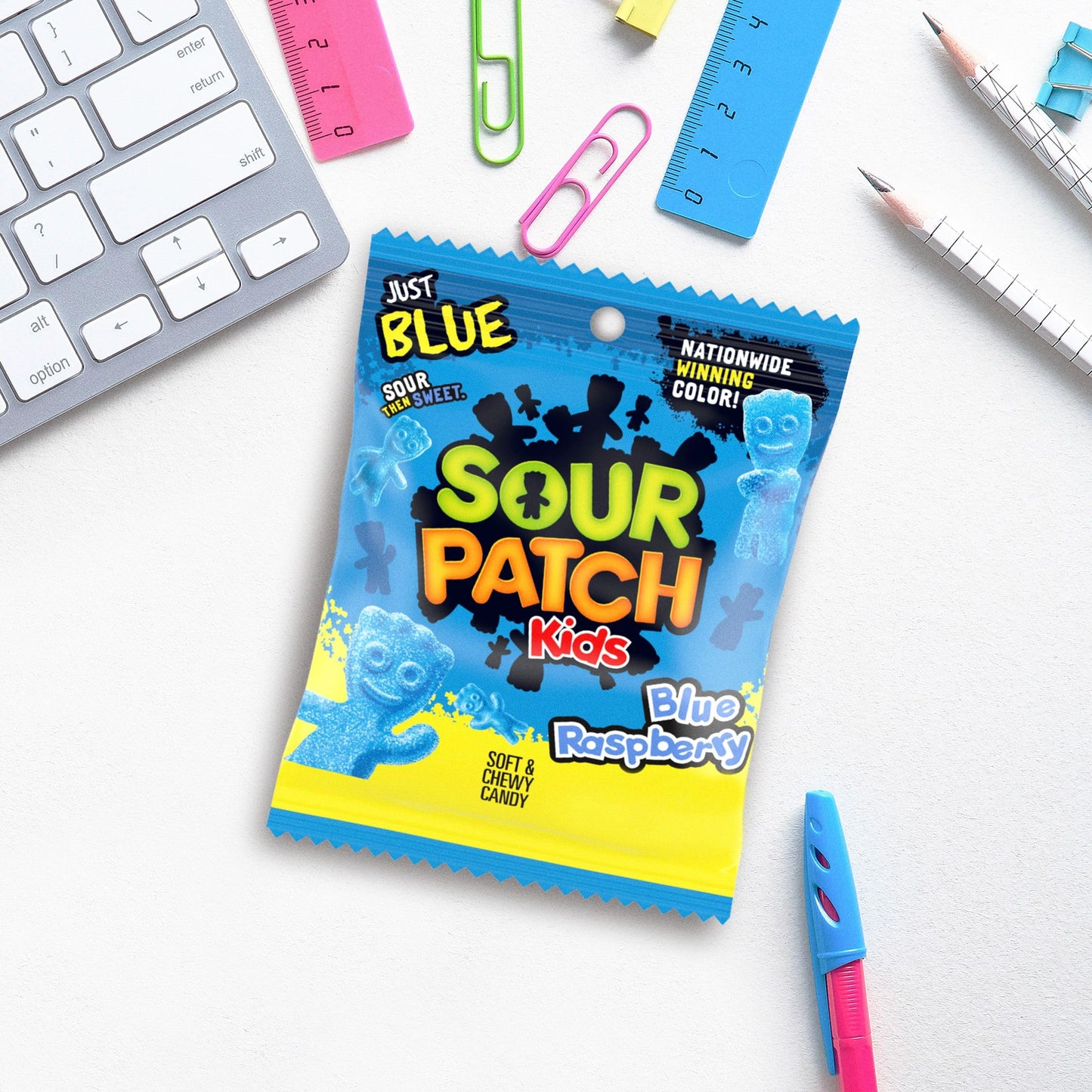 Sourpatch Kids Blue Raspberry, 3.6 Ounce Bags (Pack Of 12)