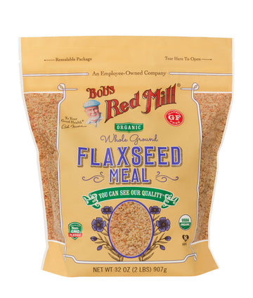 Bob s Red Mill Organic Flaxseed Meal, 32oz (Pack of 4) - Non GMO, Vegan, Paleo Friendly, Keto Friendly, Kosher