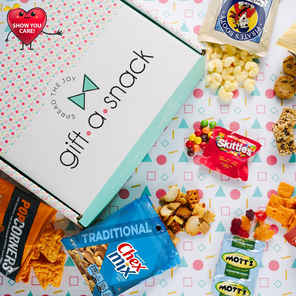 Gift A Snack - Halloween Trick Or Treats Snack Box Care Package Variety Pack + Greeting Card (150 Count) Birthday Sweet Treats G