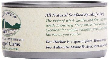 Bar Harbor Foods All Natural Chopped Clam, 6.5 Ounce - 12 Per Case.12