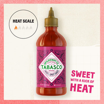 TABASCO Brand Sweet and Spicy Hot Sauce, Mild Heat, Bulk Plastic Jug, Balance of Sugar & Spice, Versatile, Perfect for Large Rec