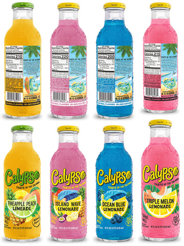 ADVENTURE BOX Calypso Lemonades 8 Flavor Variety, 16 Fl Oz (Pack of 8)