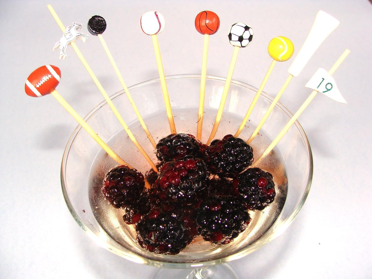 19th Hole Flag Golf Bamboo Food / Cocktail Picks, 4 3/4" - 100 or 1000 count