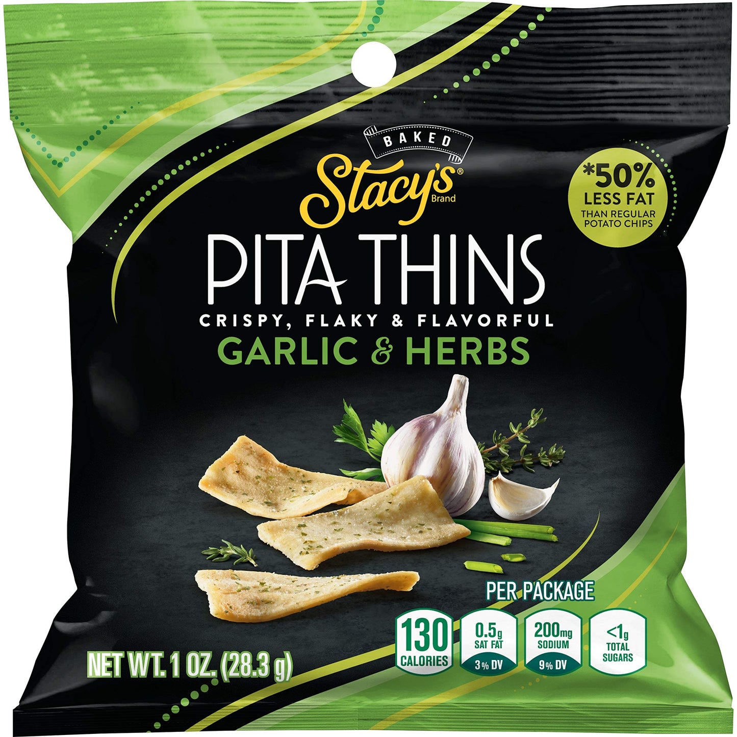 Stacys Flavored Pita Chips, 1 Ounce (Pack of 24)