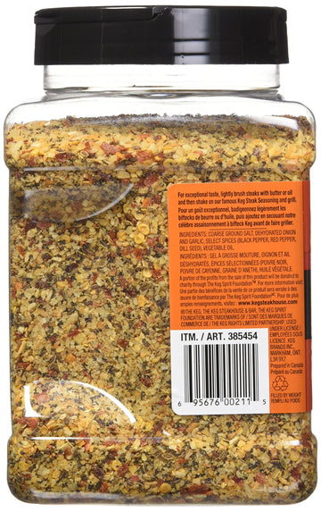 The Keg Steakhouse Steak Seasoning, Gluten Free, No MSG, 38.8oz (1.1kg), Imported from Canada