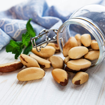 Jaybee'S Roasted Salted Brazil Nuts - (32 Oz) Great For Daily Use, Baking, Cooking And Gift Giving - Reusable Container - Kosher