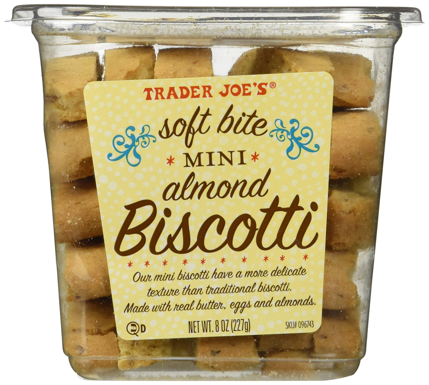 Trader Joes Soft Bite Mini Almond Biscotti - PACK OF 2
