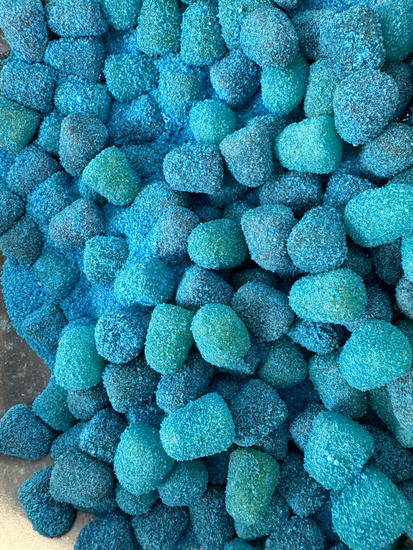 Blue Raspberry Drops Candy | Extremely Sour Chewy Candy | Viral Sour Candy - Blue Razz (8Oz)