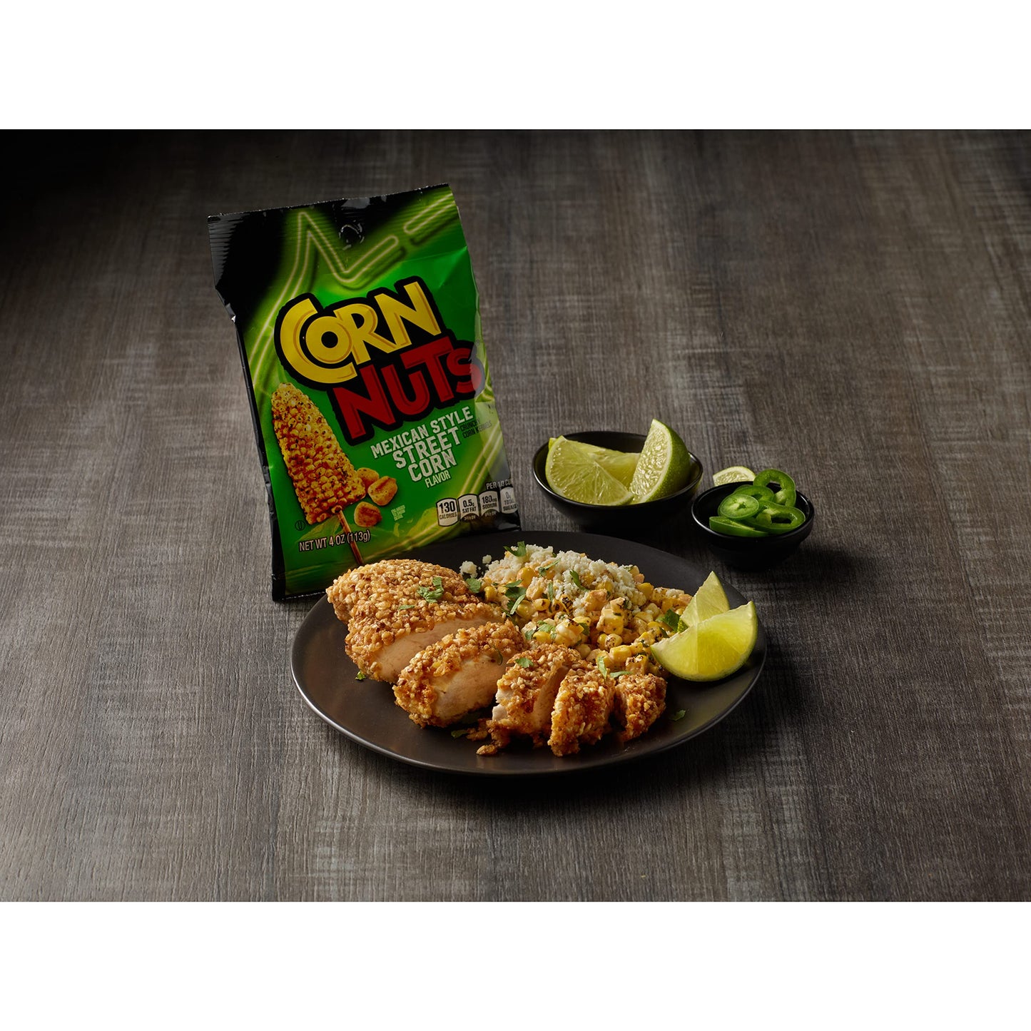 CORN NUTS Mexican Street Corn Crunchy Corn Kernels, 4 OZ (Pack of 1)