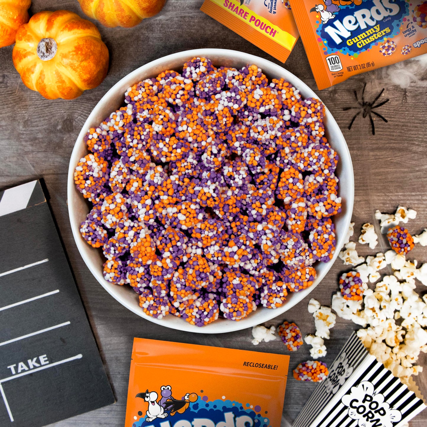 Nerds Gummy Clusters Candy, Spooky, Halloween Candy, 3 oz sharepack (Pack of 12)