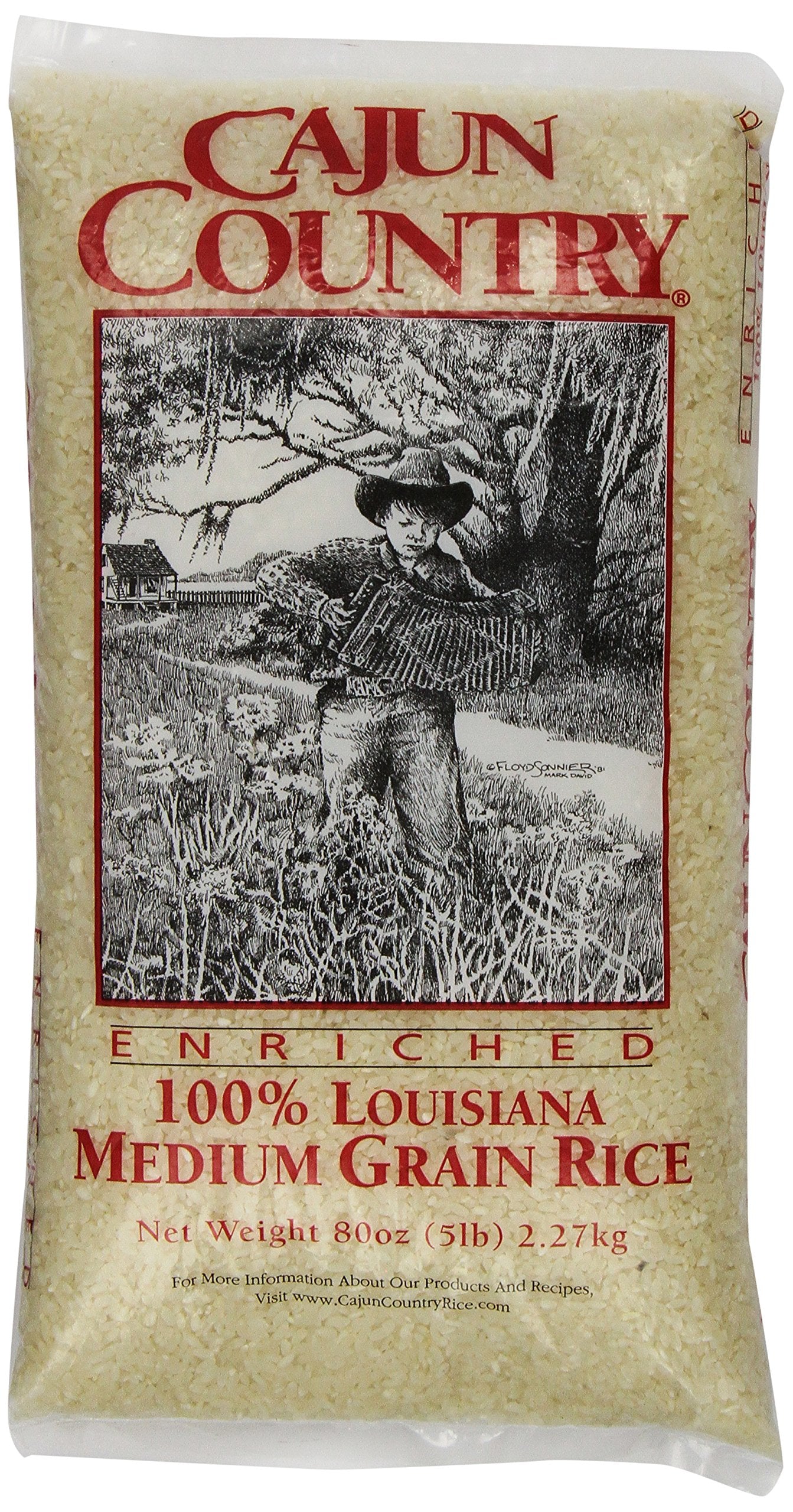 Cajun Country Medium Grain Rice, 5 Pound