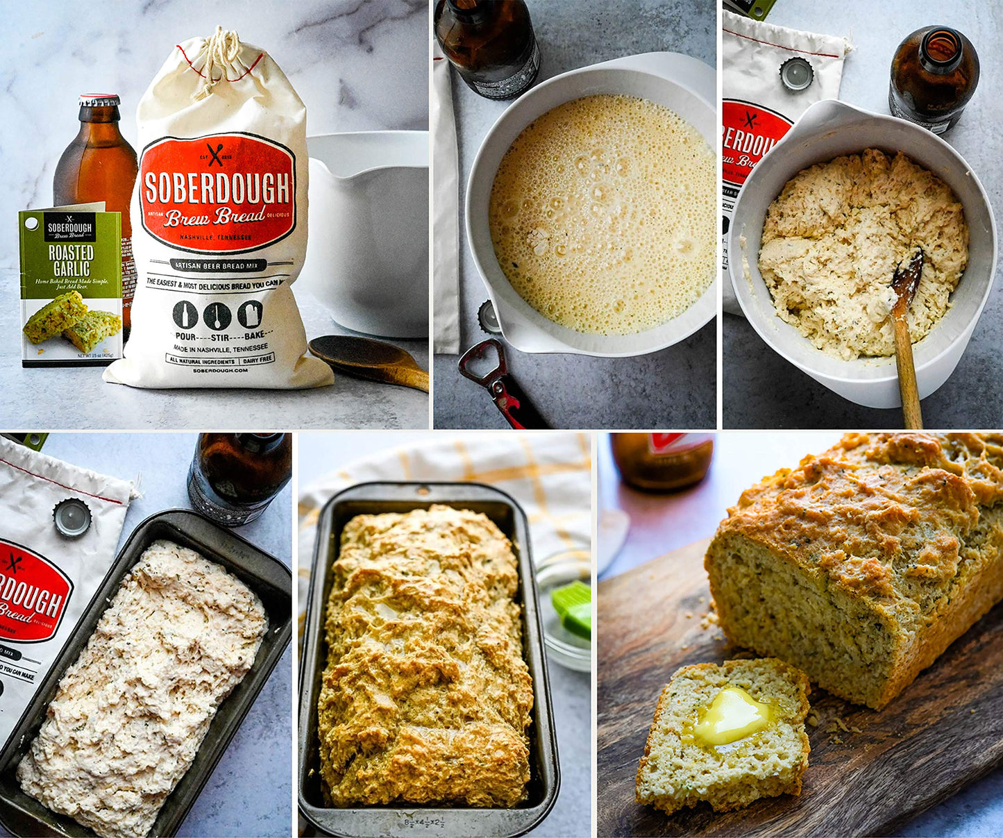Soberdough Cheesy Garlic Bread Mix - 1 Count (Pack of 1)