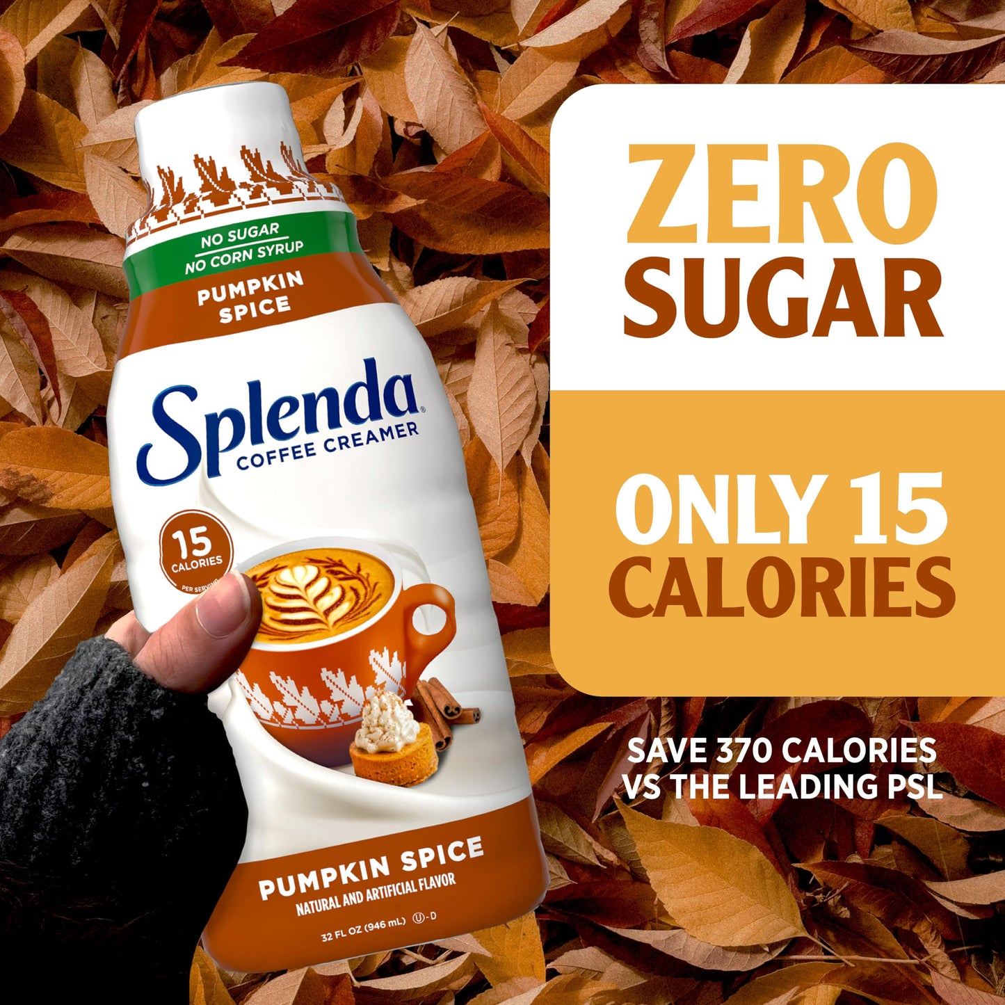 SPLENDA Sugar Free Pumpkin Spice Coffee Creamer 32 Fl Oz.