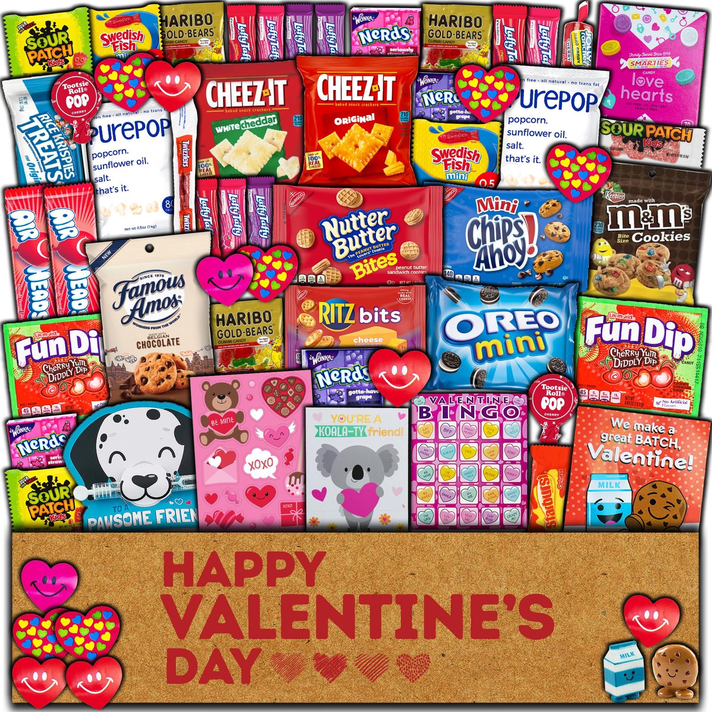 55Ct Valentines Snack Box
