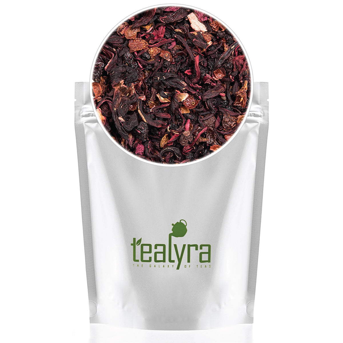 Tealyra Cherry Goddess Herbal Loose Leaf Tea - Caffeine-Free, All Natural - 4 Ounce
