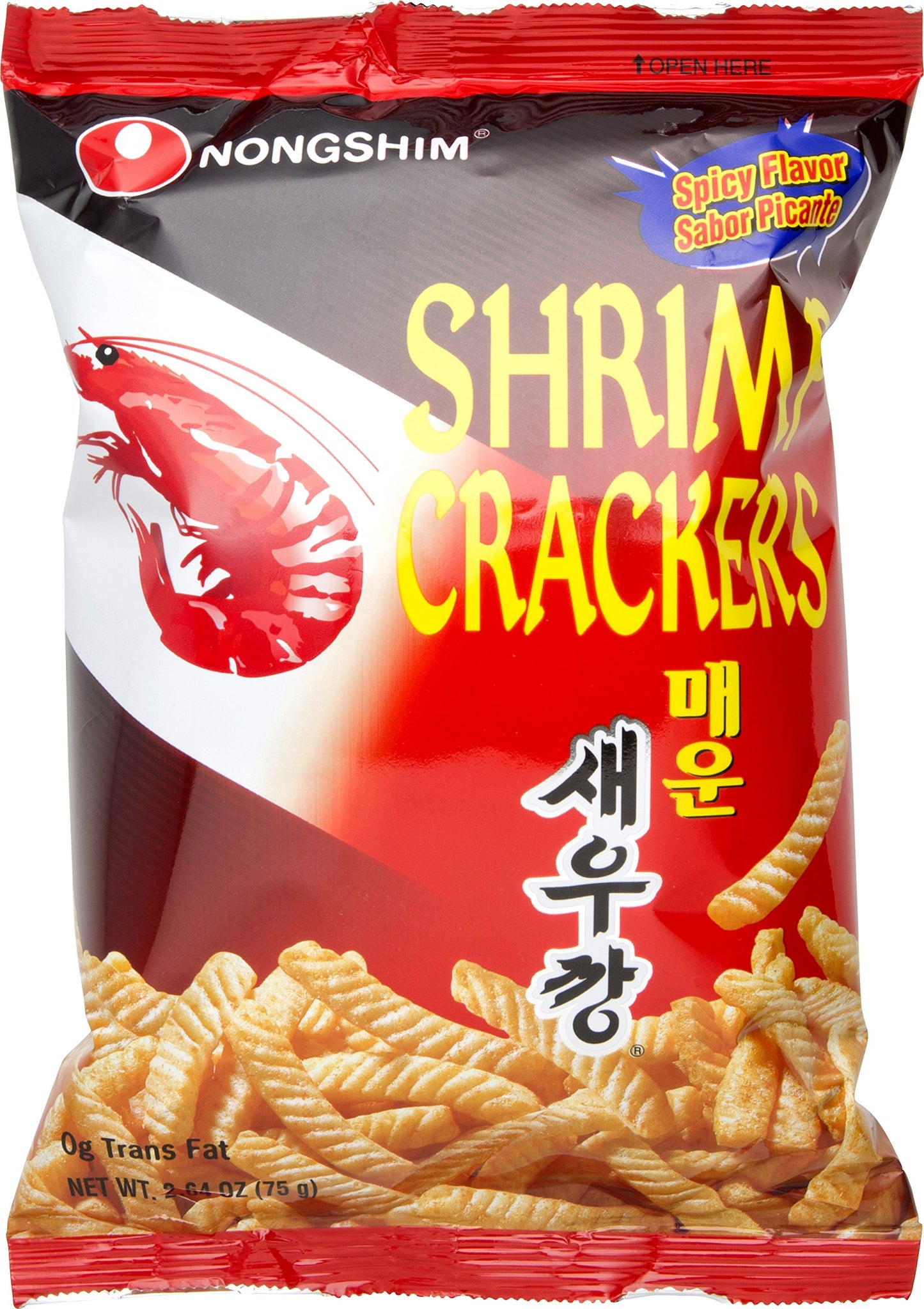 Nong Shim Shrimp Crackers - Hot & Spicy (75g)