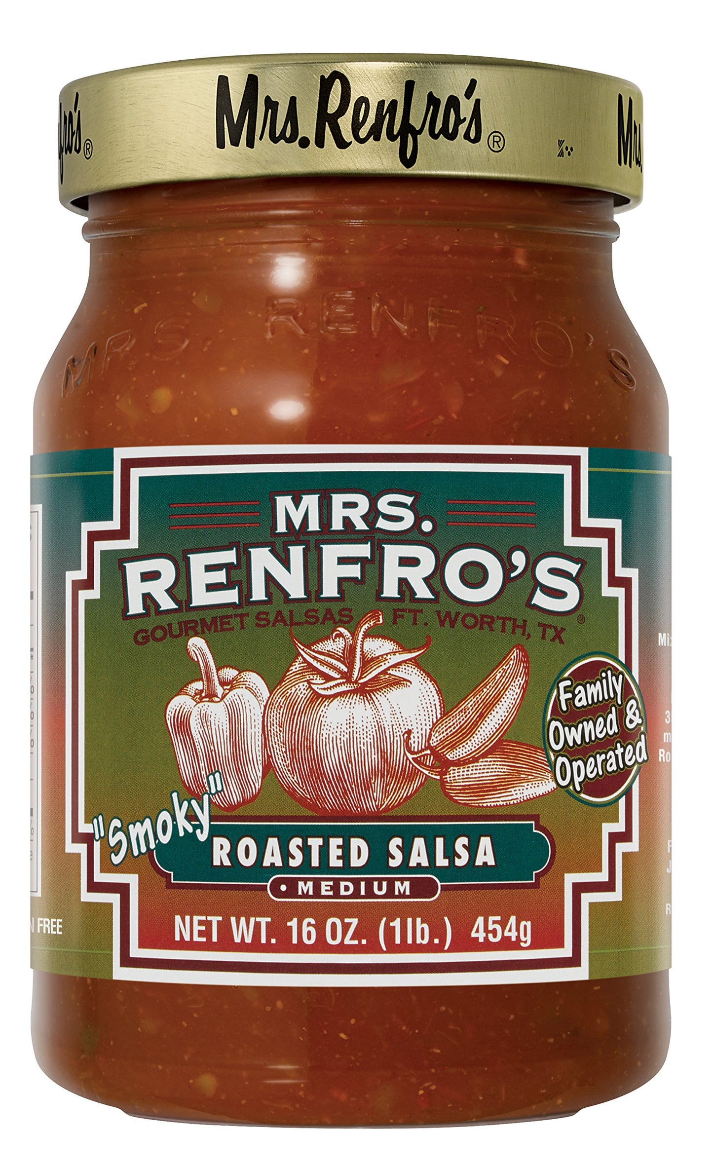 Mrs. Renfros Roasted Salsa - Gluten Free (16-oz. jars, 4-pack)
