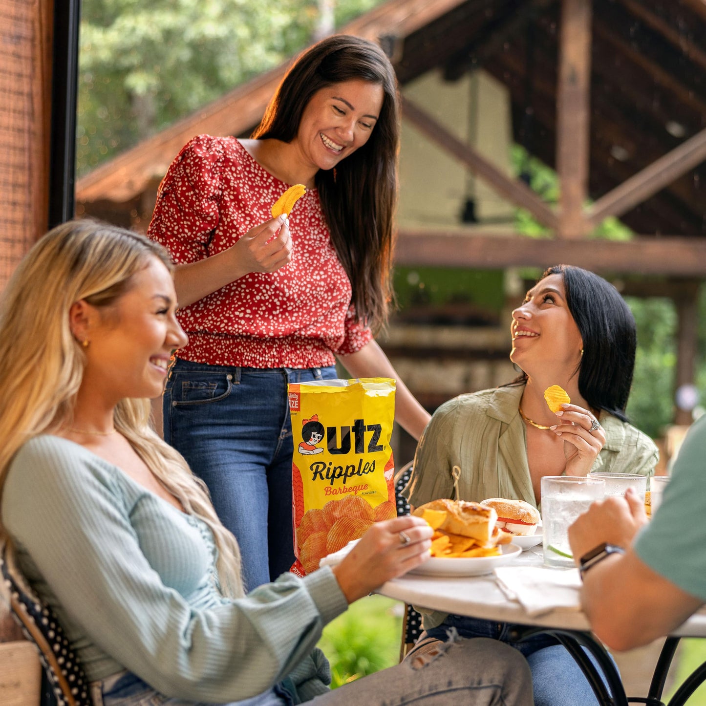 Utz Potato Chips Barbeque - 1 Ounce (Pack of 60) Crispy Potato Chips Made from Fresh Potatoes Crunchy Individual Snacks to Go Cholesterol Free Trans-Fat Free Gluten Free Snacks
