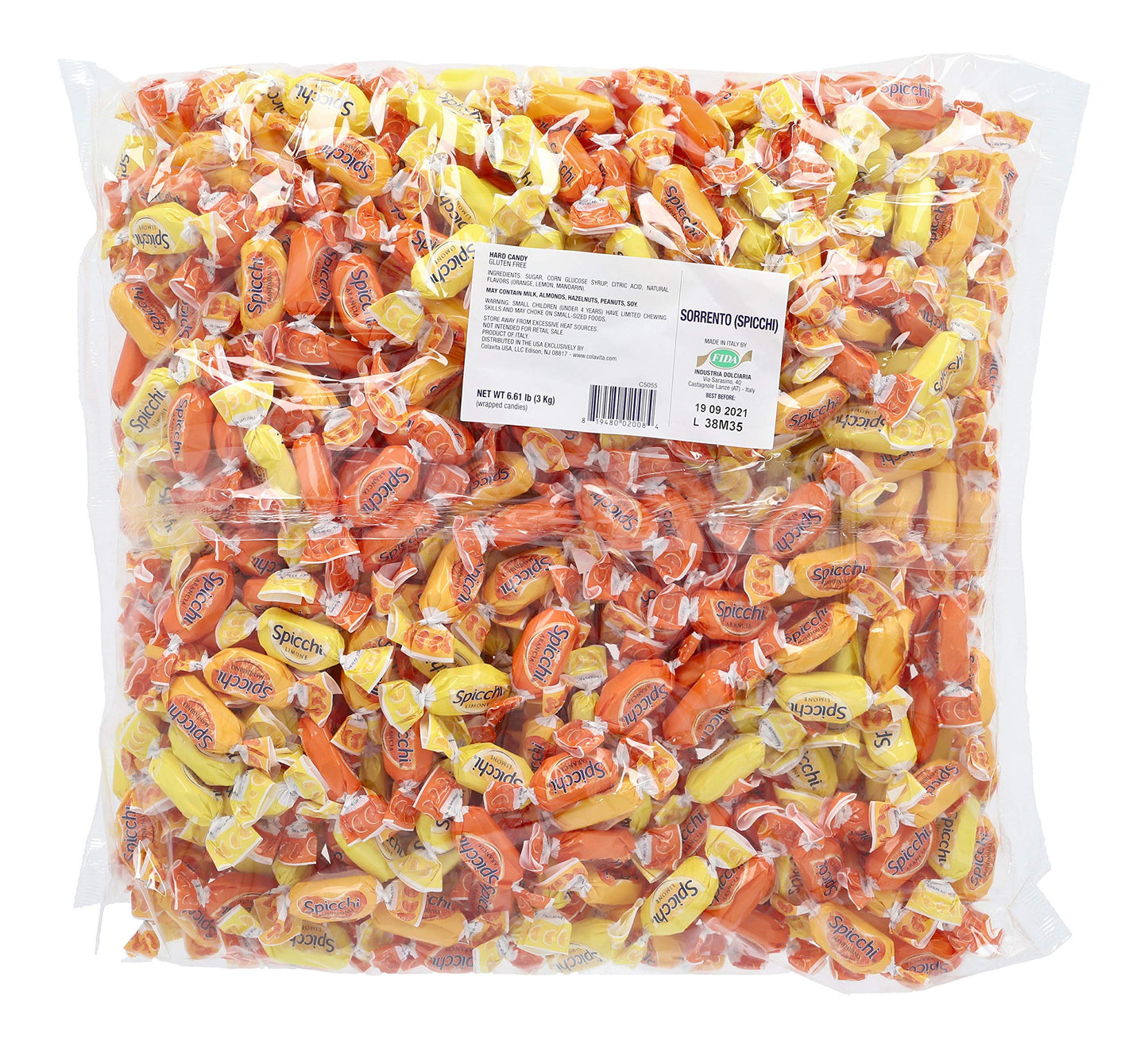 Fida - Spicchi (Sorrento) Italian Candy In Bulk - 6.61Lb (3Kg)