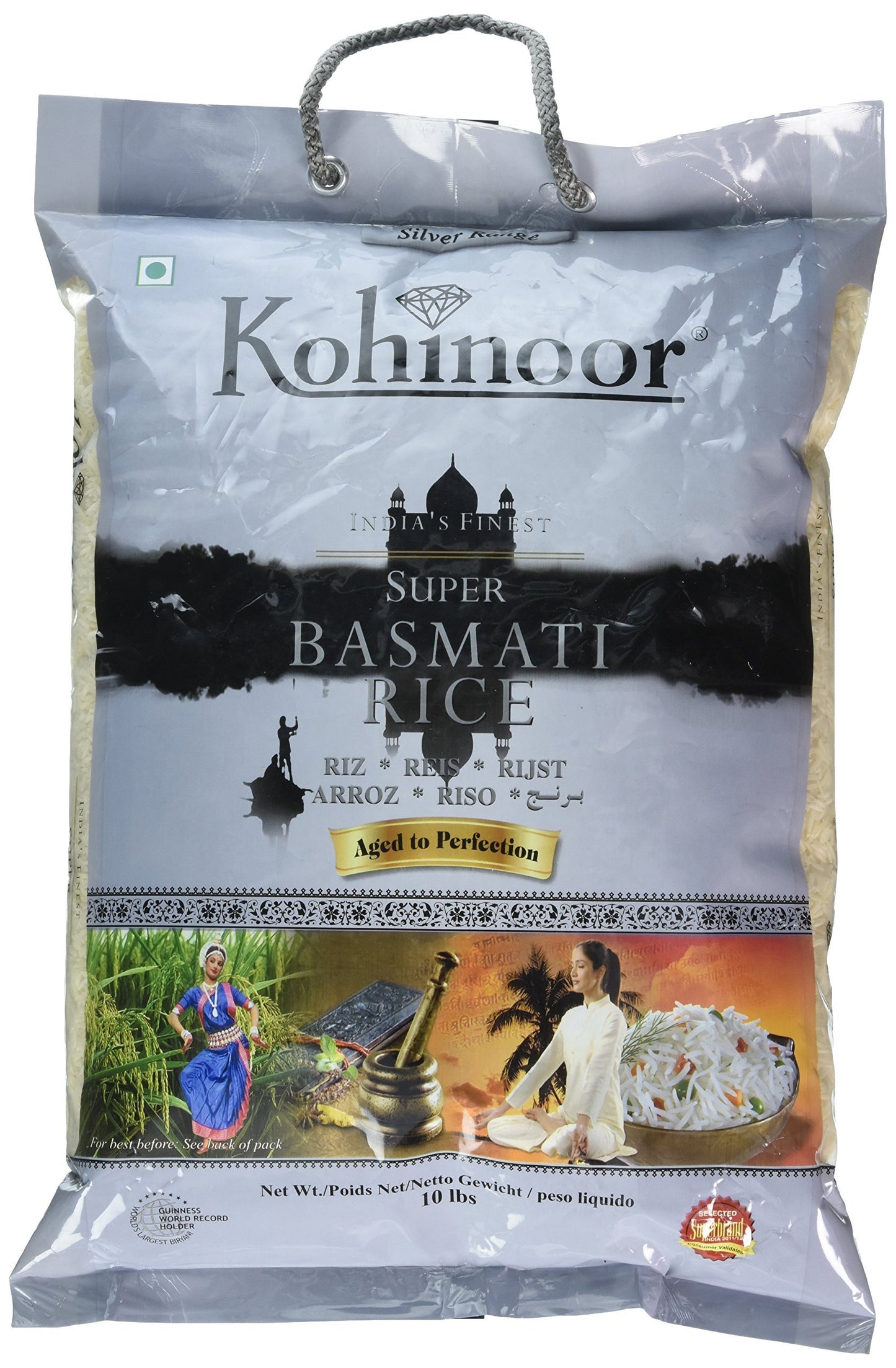 Kohinoor Silver Range Basmati Rice (10 Lbs)