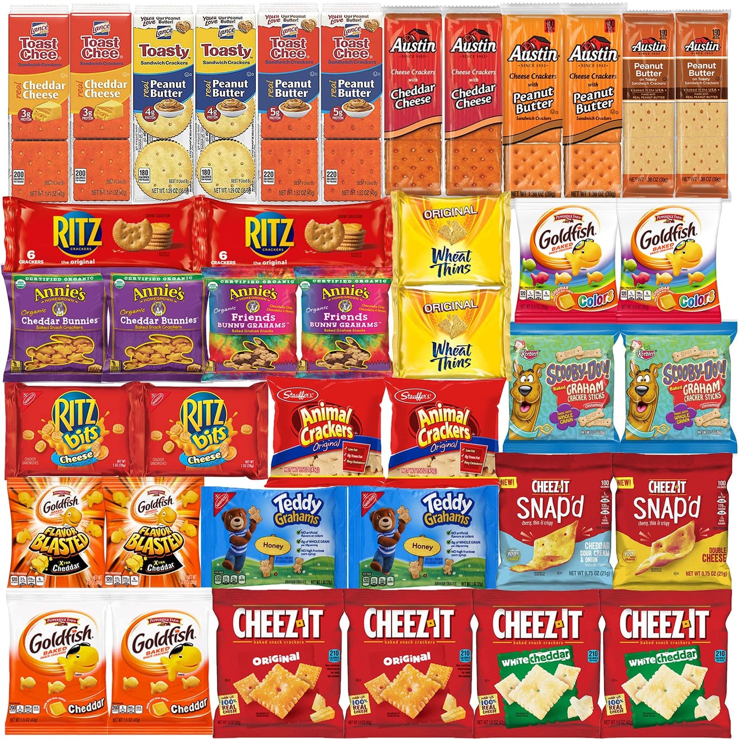 Blunon ers Variety Pack - Individually Wrapped Assortment - 40 Count Snack Pack