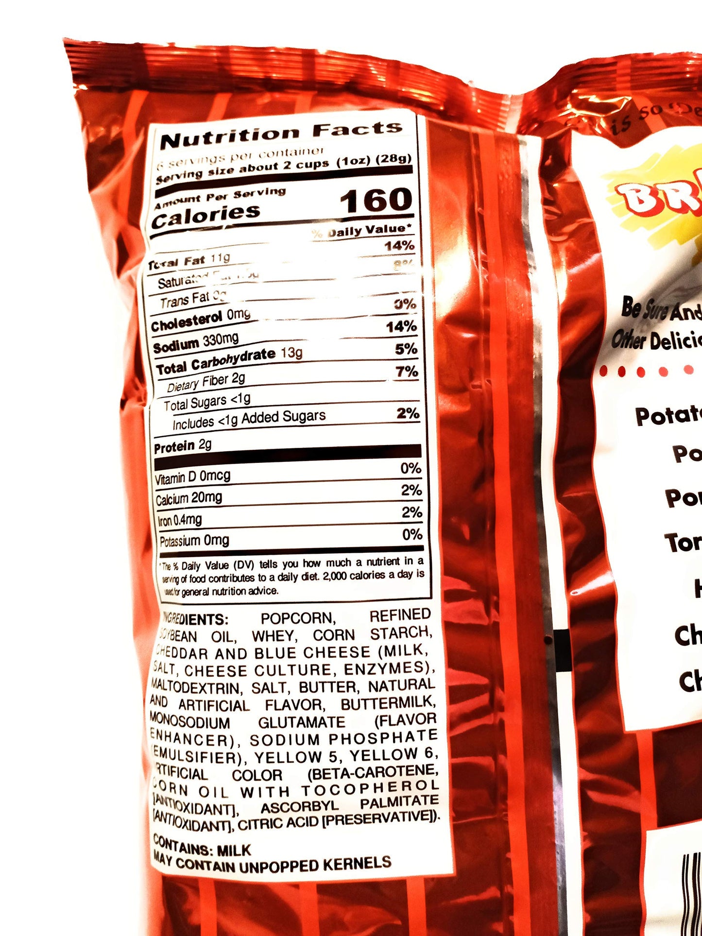Brim's Snack Food Cheese Popcorn - Delicious Cheddar Flavor, Perfect for Snacking