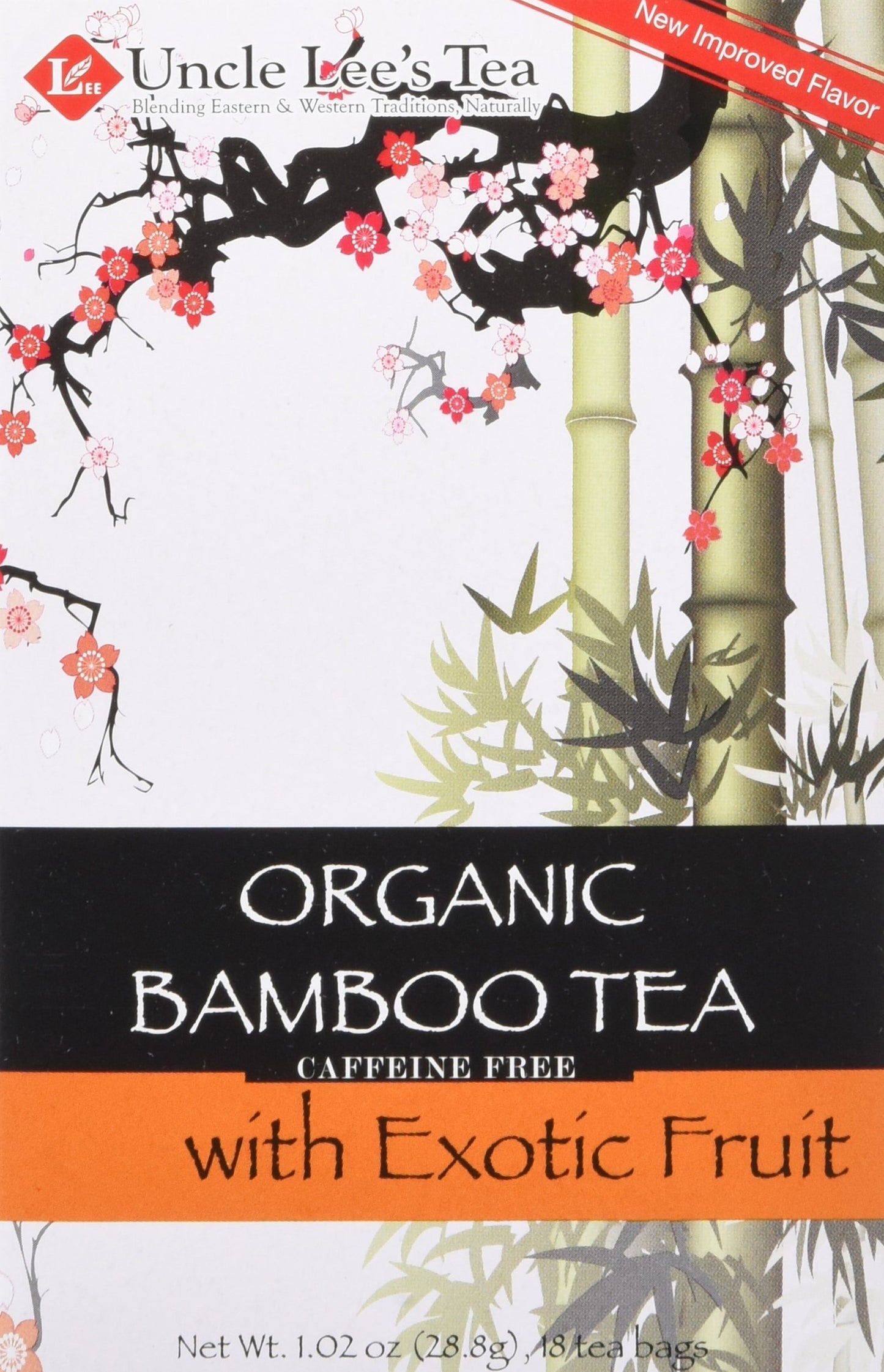 Uncle Lees Tea Organic Tea, Bamboo Exotic Fruit, 18 Count