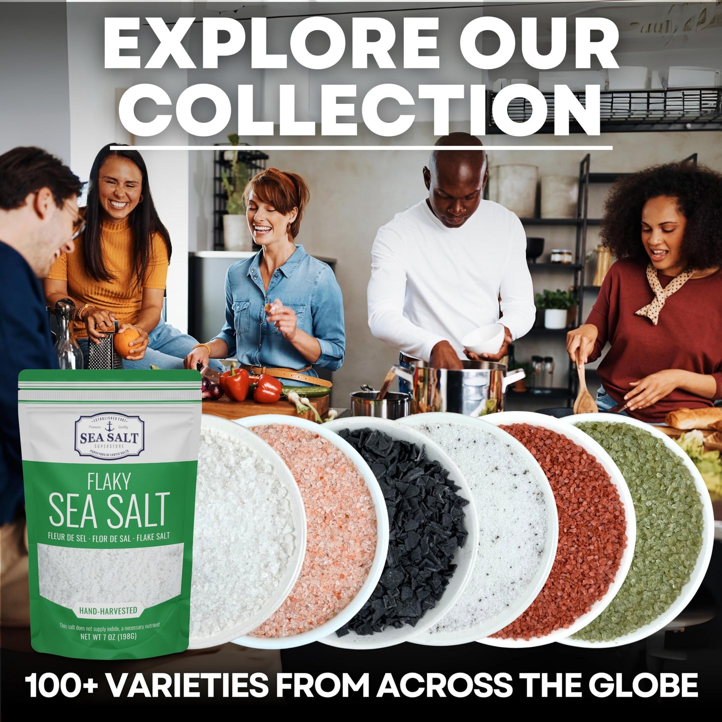 Pickling & Canning Salt, Pickling Salt & Curing Salt for Natural Preserving, Fine Sea Salt & Kosher Salt for Brining, Non-Iodize