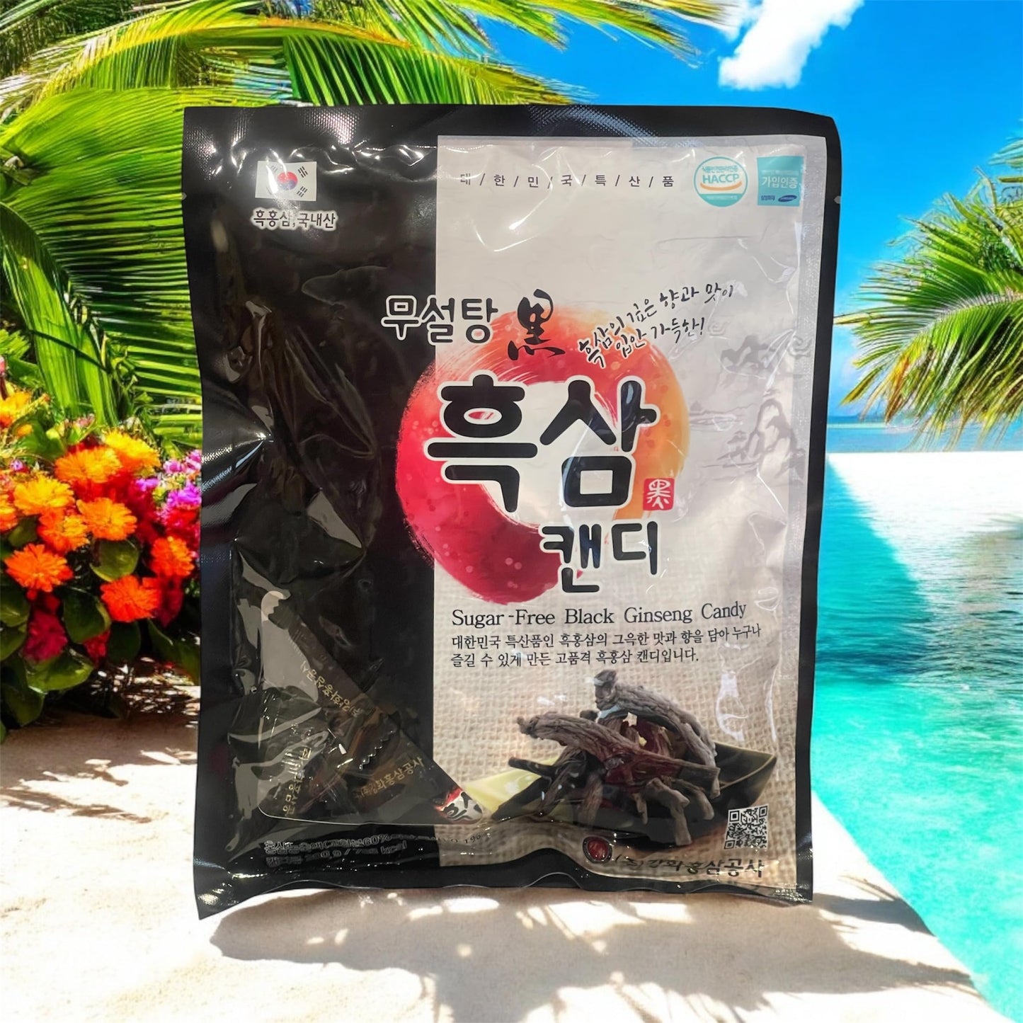 Korean Ginseng Candy, Sugar Free (1 Pack, Sugar Free Black Ginseng)