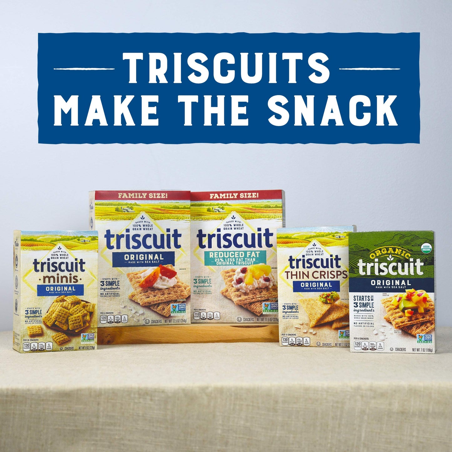 Triscuit Whole Grain Wheat Crackers, Reduced Fat, 7.5 Ounce