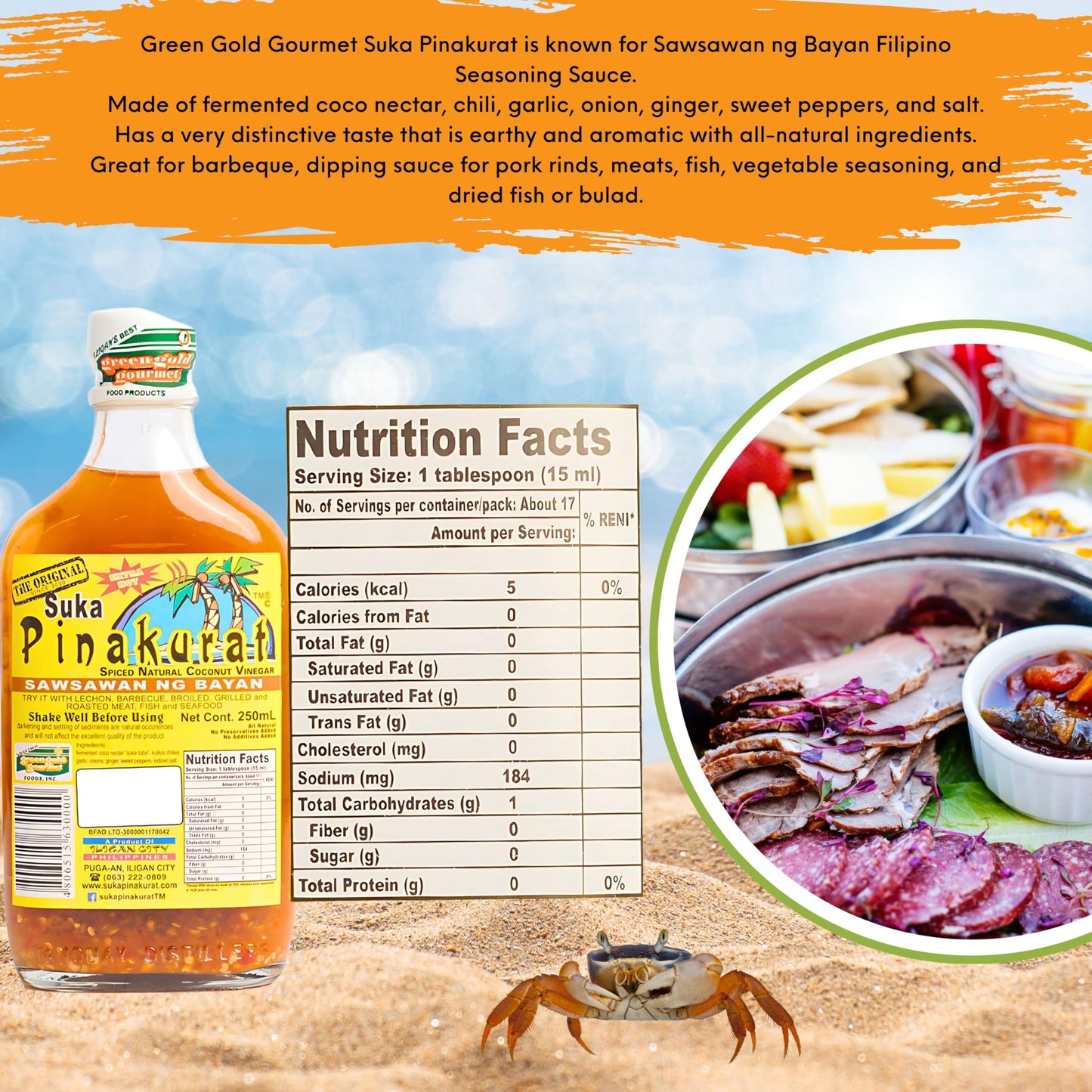 Suka Pinakurat Sawsawan Ng Bayan Original Flavor, Extra Hot! Net Cont. 250Ml