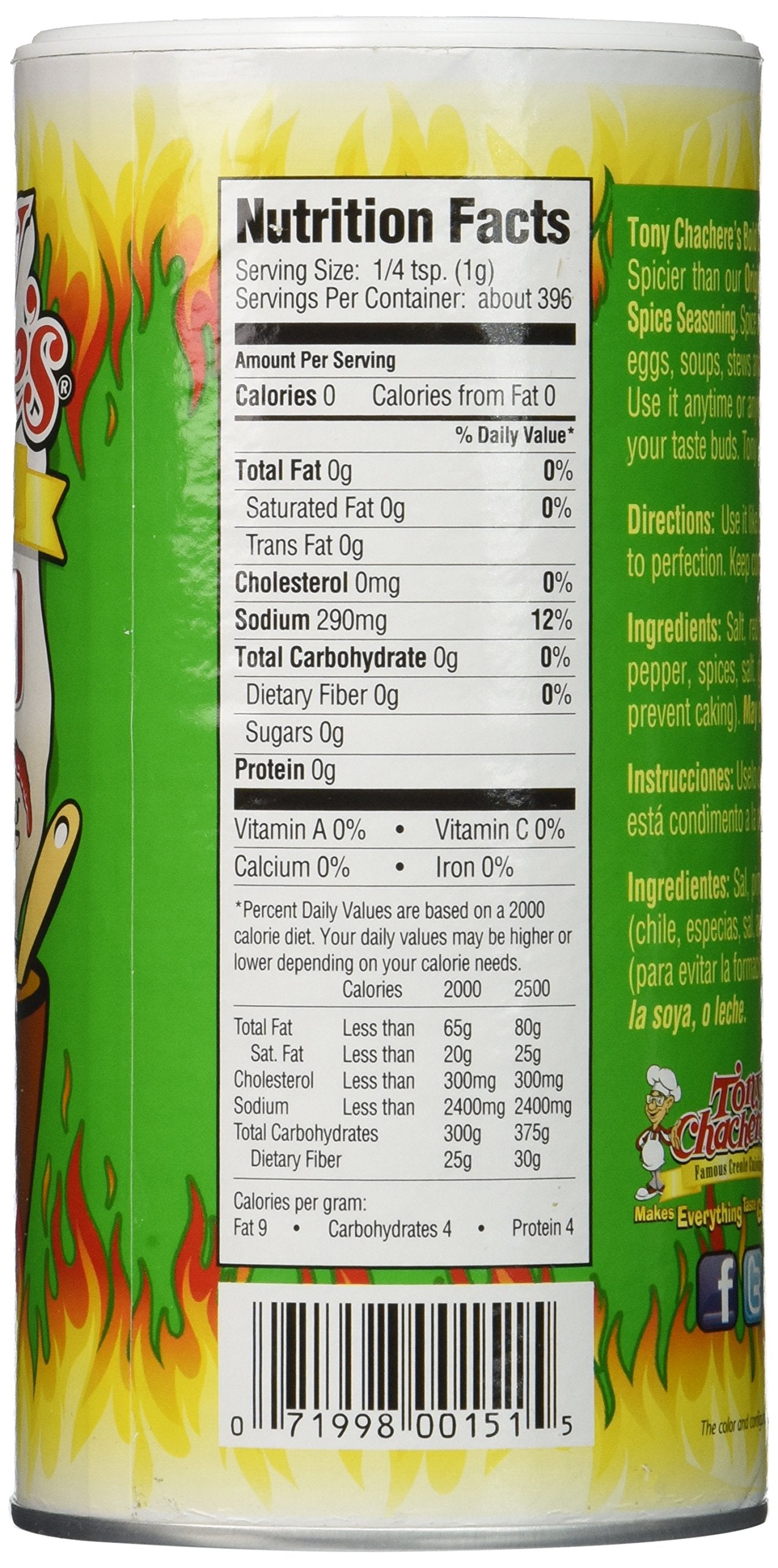 Tony Chachere Seasoning Blends, Bold Creole, 3 Count