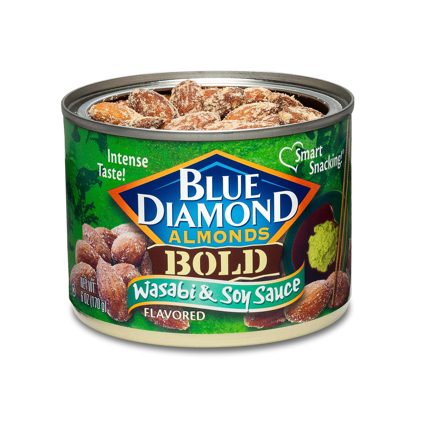 Blue Diamond Almonds, Bold Wasabi & Soy Sauce, 6 Oz