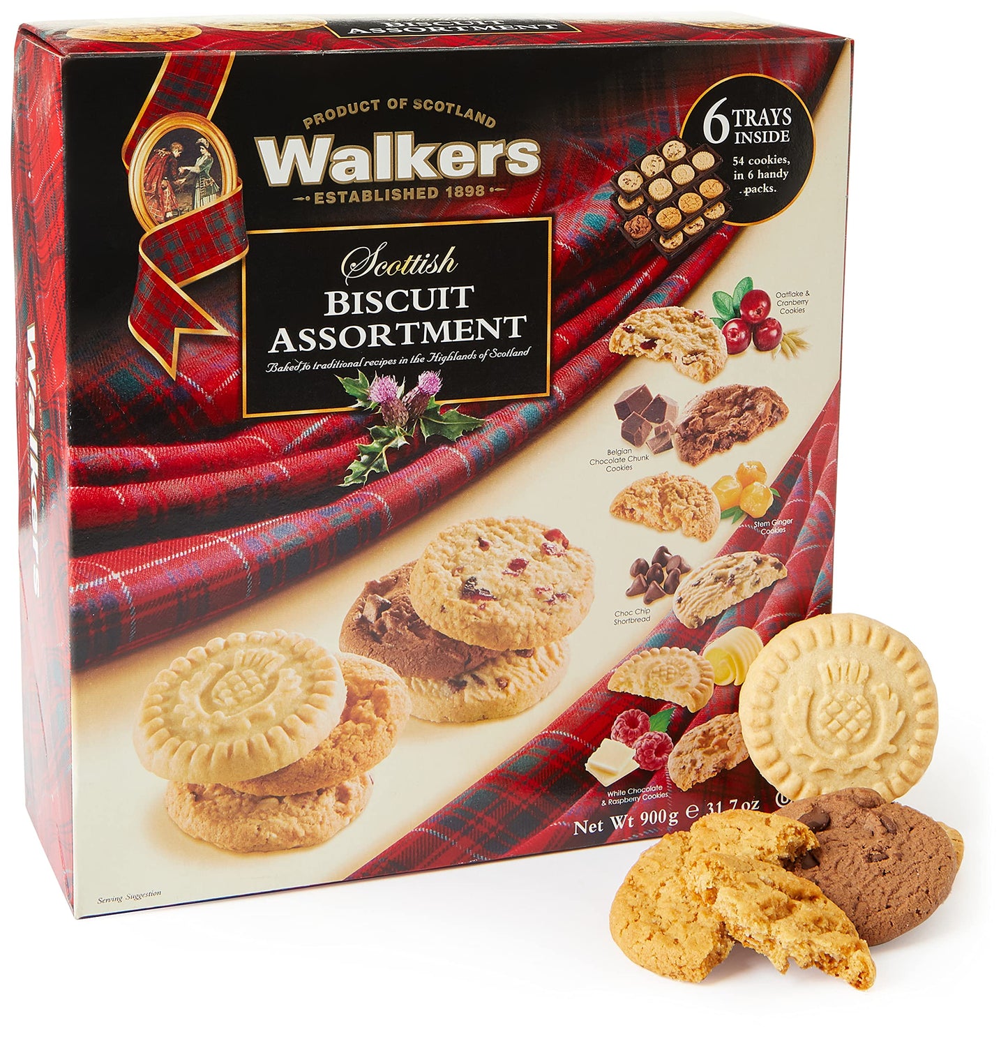 Walkers All Butter Shortbread, Scottish Biscuit Assortment 900G