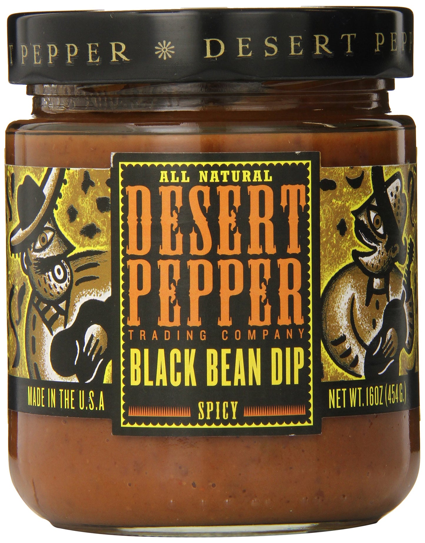 Desert Pepper Spicy Black Bean Dip (16 Ounces, 1)