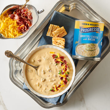 Progresso Rich & Hearty Gluten Free Broccoli Cheese Soup With Bacon, 18 oz. (Pack of 12)