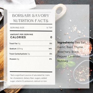 Borsari Seasoned Salt 2-Shaker Gift Set - Savory Seasoning Blend - Gourmet Seasonings For Steak, Fish, Poultry, & More - (4Oz Shaker Bottles)