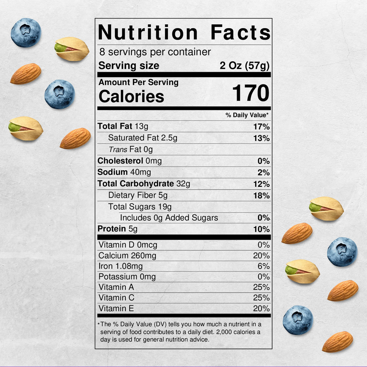 Mix And Go Single Serve Trail Mix Snack Packs, Healthy Snack Bag, Antioxidant Mix Fruit & Nut By Klein'S Naturals, Contains 16 P