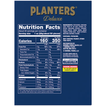 PLANTERS Spicy Cajun Pistachio Kernels, 2.25 oz Pack, Pack of 10