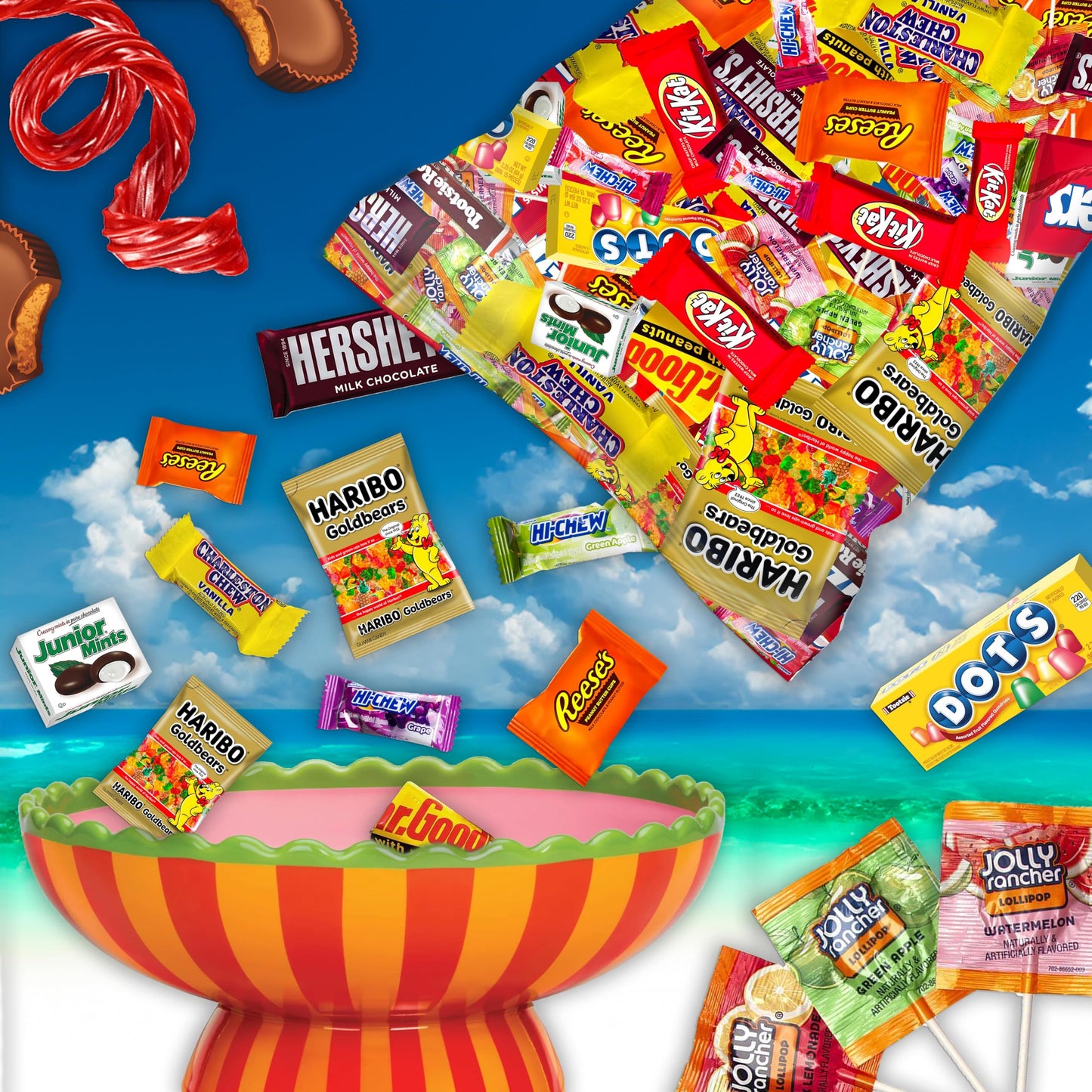 Individually Wrapped Mini Candy & Chocolate Mix - 1 Lb Bulk Easter Candy Assortment - Easter Basket Stuffers, Pinata Stuffer Can