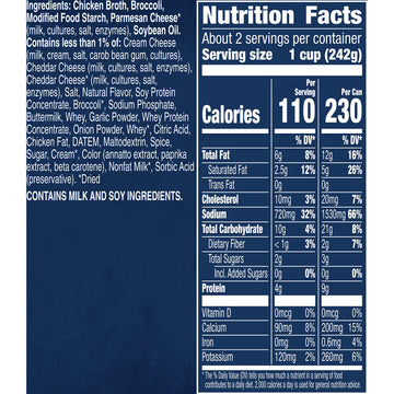 Progresso Light Broccoli Cheese Canned Soup Gluten Free 18 oz. (Pack of 12)