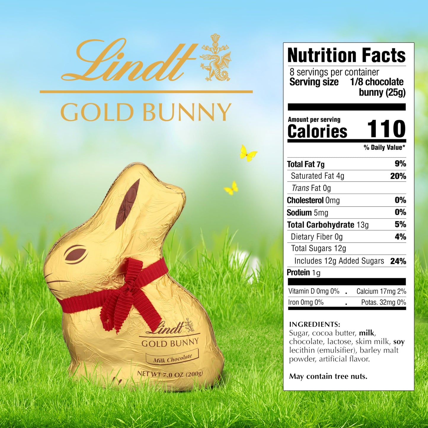 Lindt Gold Bunny, Milk Chocolate, 7 Ounce