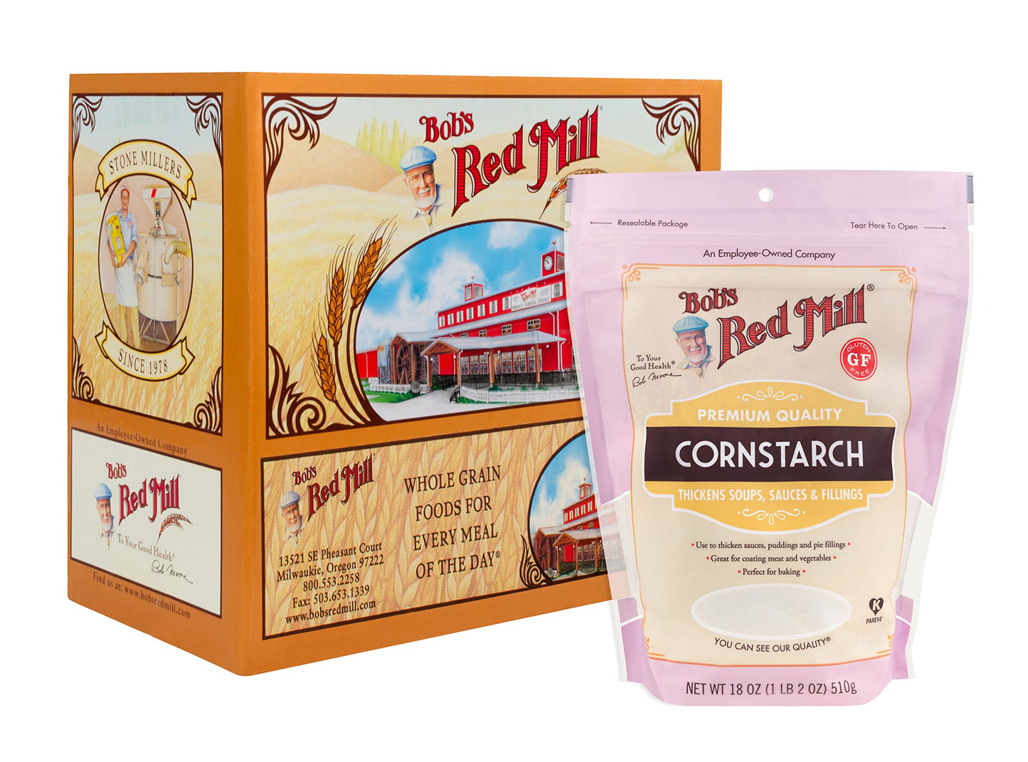Bobs Red Mill Corn Starch, 18-ounce (Pack of 4)
