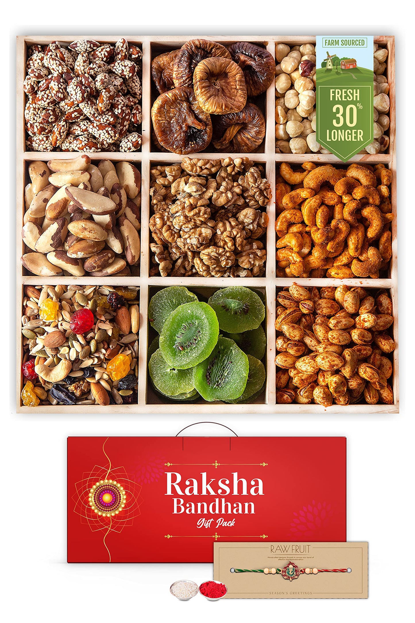 Hyperfoods Rakhi Hamper For Brother Rakhi For Brother Combo Dry Fruits Premium Rakshabandhan Gifts For Brother With Rakhi Rakhi