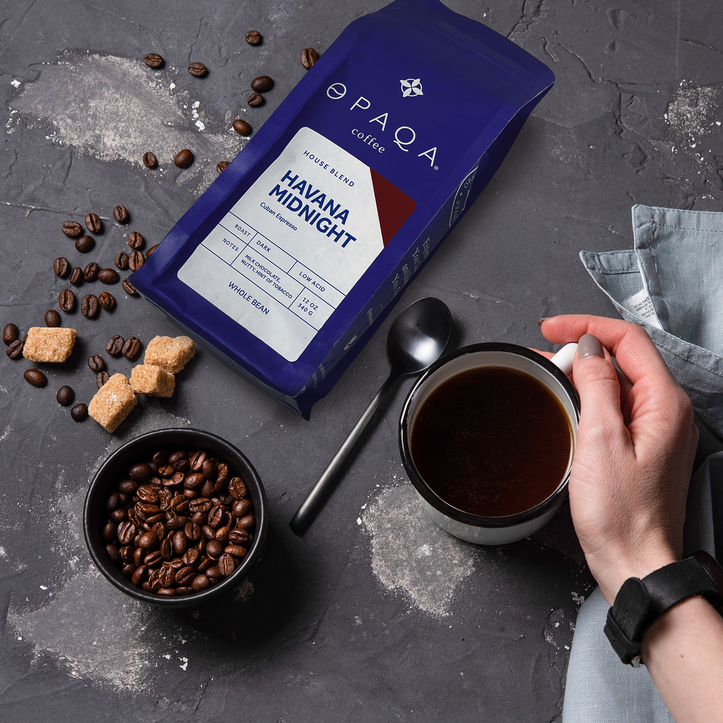 Cuban-Style Espresso Blend, Opaqa Havana Midnight