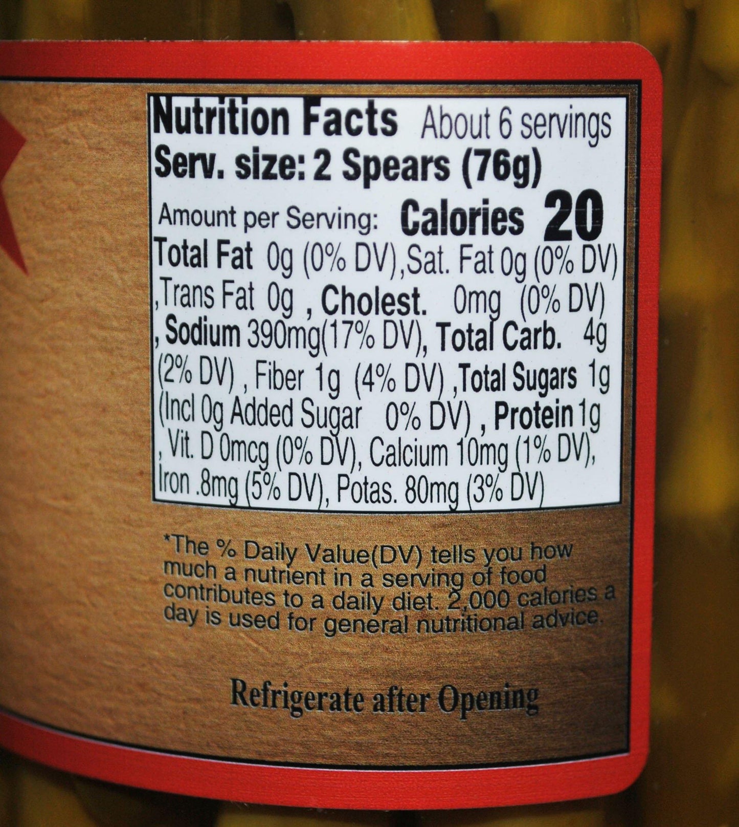 Hot Pickled Asparagus | Spicy Country Pantry Favorite | 16 oz.