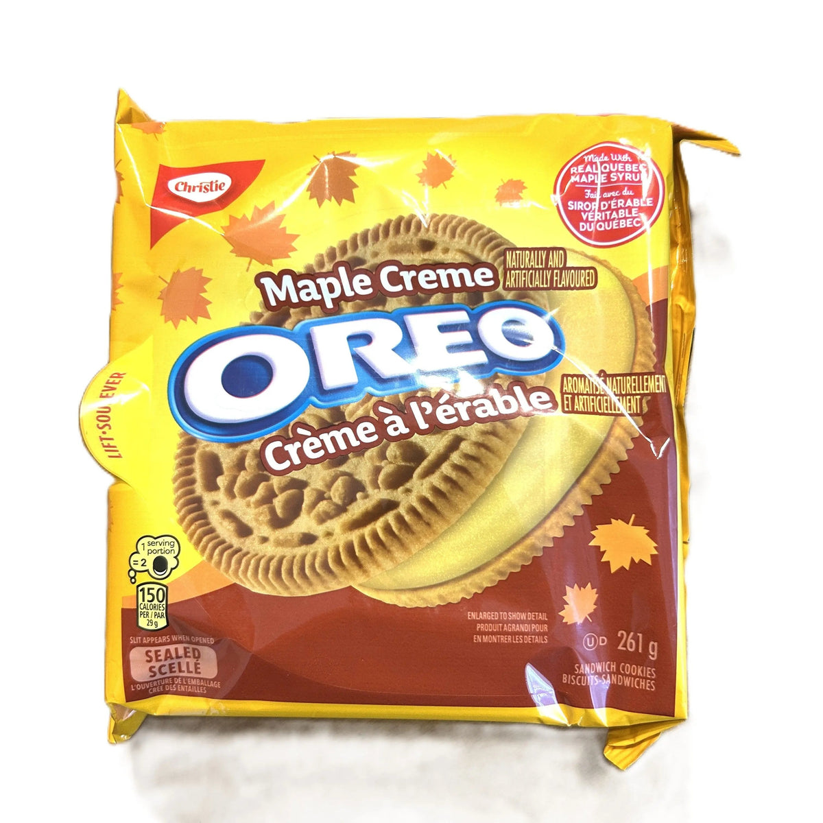 Maple Creme Oreo 261g | Made with Real Quebec Maple Syrup (Canada)