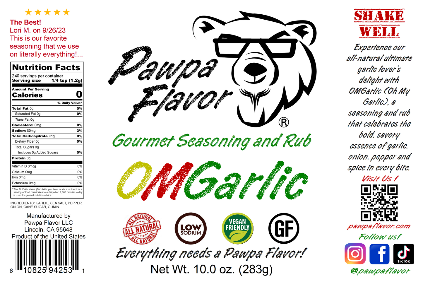 Pawpa Flavor OMGarlic